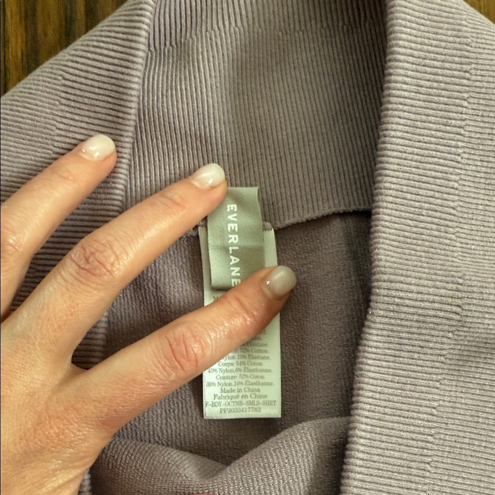 Everlane Pale Lavender Ribbed Bike Shorts - Picture 4 of 10